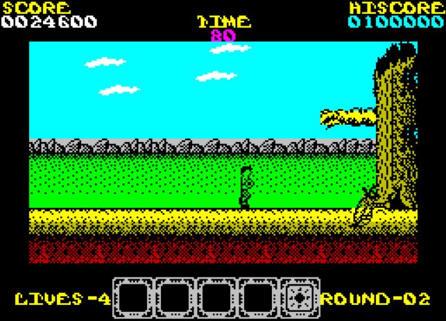 Rygar - ZX Spectrum game screenshot (1987) by US Gold